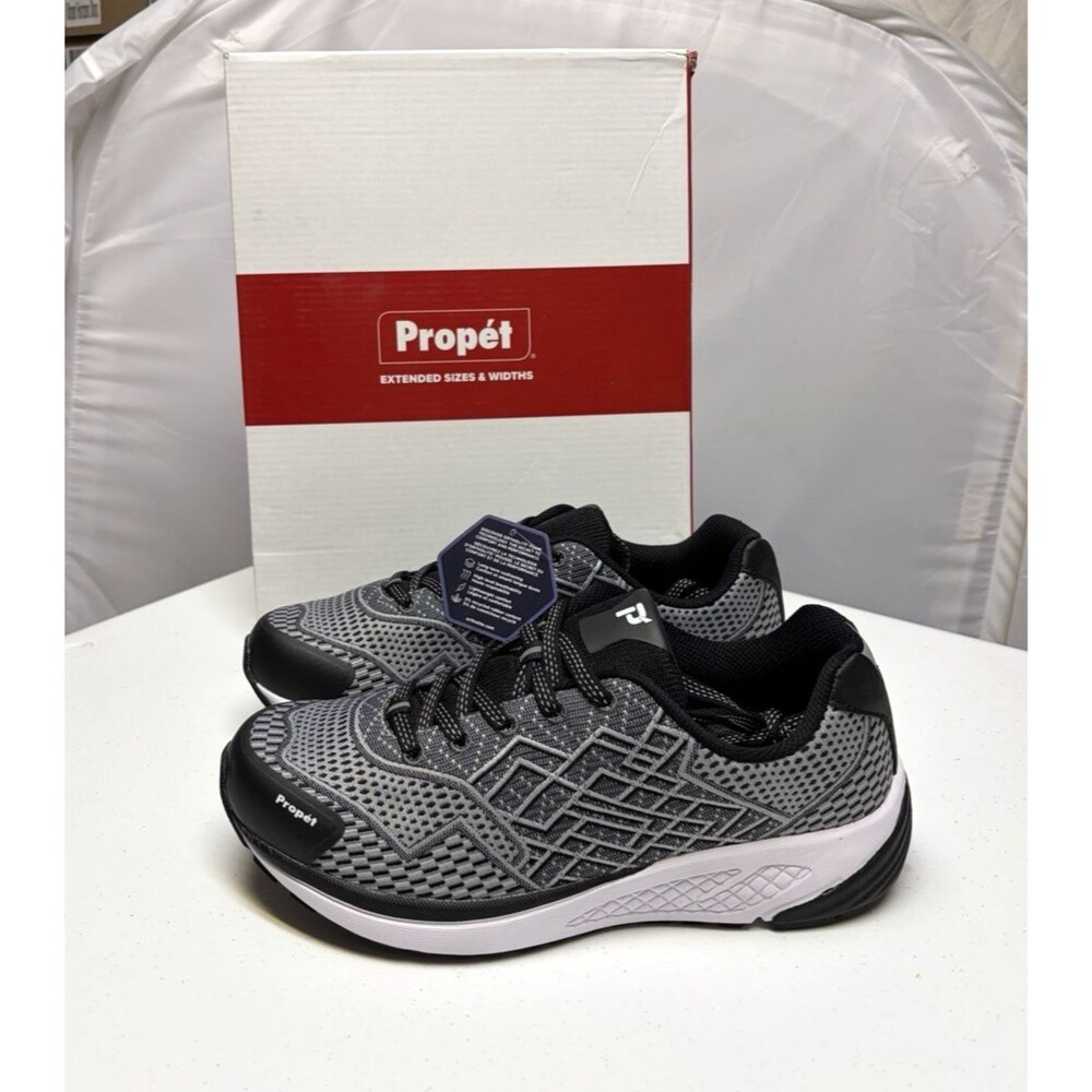 Propet One Women’s Shoe Size 10 Wide Diabetic Approved Black Silver New in Box